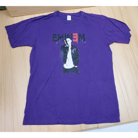 Eminem Purple L T Shirt High Quality Tight Stitch by A Unique Collection - Picture 1 of 5